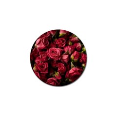 Floral Buds Of Roses Beautiful Flowers Golf Ball Marker by Grandong