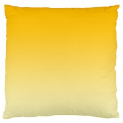 Amber Orange To Cream Yellow Linear Gradient Standard Premium Plush Fleece Cushion Case (two Sides) by GradientsOmbre