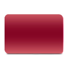 Coral Pink To Burgundy Red Bilinear Gradient Plate Mats by GradientsOmbre