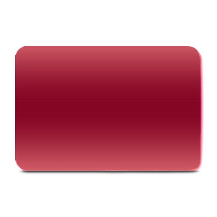 Coral Pink To Burgundy Red Bilinear Gradient Plate Mats