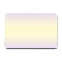 Pale Violet To Cream Yellow Bilinear Gradient Small Doormat by GradientsOmbre