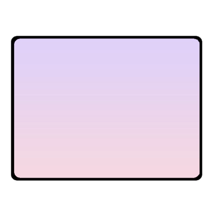 Pale Violet To Pale Pink Linear Gradient Fleece Blanket (Small)