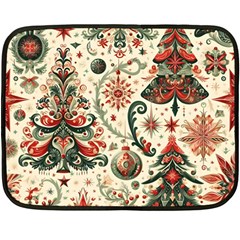 Christmas Tree Snow Fleece Blanket (mini) by Bedest