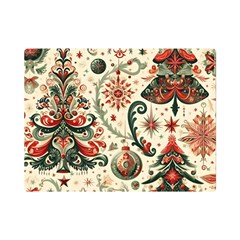 Christmas Tree Snow Premium Plush Fleece Blanket (mini) by Bedest