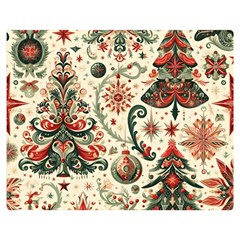 Christmas Tree Snow Premium Plush Fleece Blanket (medium) by Bedest