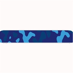 Blue Camouflage Pattern Small Bar Mat by kyorashop23