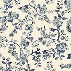 Blue Vintage Background Play Mat (rectangle) by kyorashop23