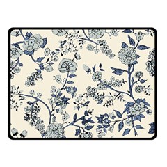 Blue Vintage Background Two Sides Fleece Blanket (small) by kyorashop23