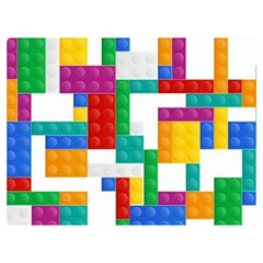 Colorful Bricks, Bricks, Colorful Two Sides Premium Plush Fleece Blanket (baby Size) by kyorashop23