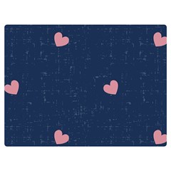 Corazones, Blue, Pattern Premium Plush Fleece Blanket (extra Small) by kyorashop23