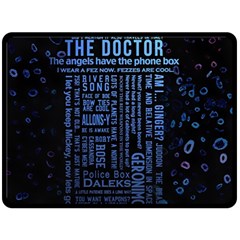 Doctor Who Tardis Fleece Blanket (large) by Cemarart