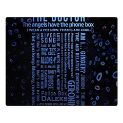 Doctor Who Tardis Premium Plush Fleece Blanket (large) by Cemarart