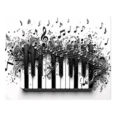 Piano Sounds Two Sides Premium Plush Fleece Blanket (large) by RiverRootz