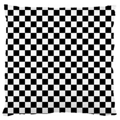 Pattern Checkered Squares Black White Pattern 18  Baby Flannel Cushion Case (two Sides) by Sabxi