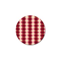 Retro 60s 50s Plaid Pattern 4 Golf Ball Marker (10 Pack) by violetheavensky