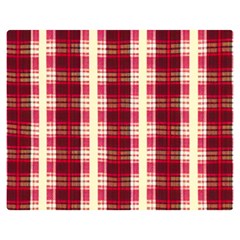 Retro 60s 50s Plaid Pattern 4 Premium Plush Fleece Blanket (medium) by violetheavensky