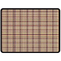 Retro 60s 50s Plaid Pattern 3 Two Sides Fleece Blanket (large) by violetheavensky