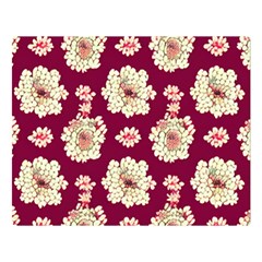 Retro 1880s Flowers Pattern Two Sides Premium Plush Fleece Blanket (large) by violetheavensky