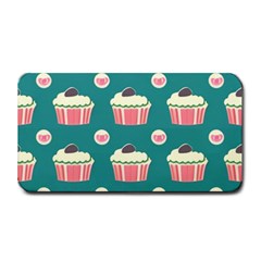 Retro 40s 50s Cupcake Pattern 2 Medium Bar Mat by violetheavensky