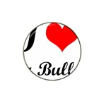 I-Love-My-Bulldog Hat Clip Ball Marker Front